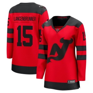 Women's New Jersey Devils Jamie Langenbrunner Fanatics Branded Breakaway 2024 Stadium Series Jersey - Red