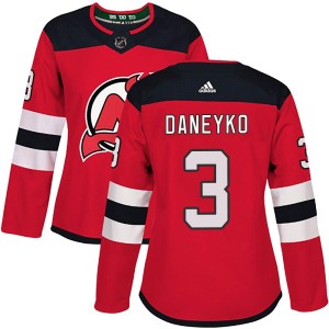 Women's New Jersey Devils Ken Daneyko Adidas Authentic Home Jersey - Red