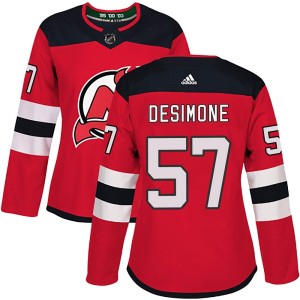 Women's New Jersey Devils Nick DeSimone Adidas Authentic Home Jersey - Red