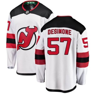 Men's New Jersey Devils Nick DeSimone Fanatics Branded Breakaway Away Jersey - White
