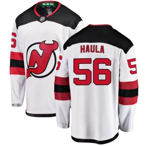 Men's New Jersey Devils Erik Haula Fanatics Branded Breakaway Away Jersey - White