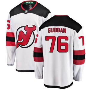 Men's New Jersey Devils P.K. Subban Fanatics Branded Breakaway Away Jersey - White