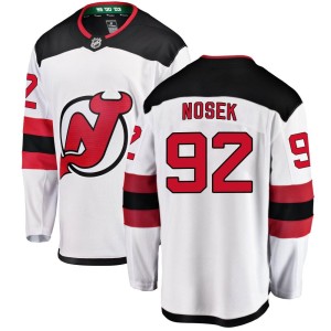Youth New Jersey Devils Tomas Nosek Fanatics Branded Breakaway Away Jersey - White
