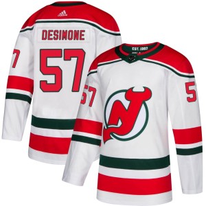 Men's New Jersey Devils Nick DeSimone Adidas Authentic Alternate Jersey - White
