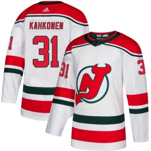 Men's New Jersey Devils Kaapo Kahkonen Adidas Authentic Alternate Jersey - White