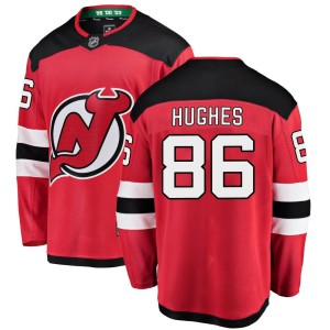 Youth New Jersey Devils Jack Hughes Fanatics Branded Breakaway Home Jersey - Red