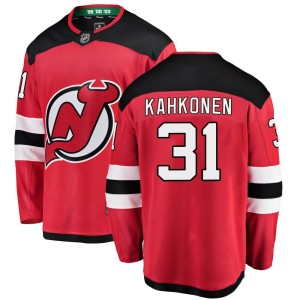Youth New Jersey Devils Kaapo Kahkonen Fanatics Branded Breakaway Home Jersey - Red