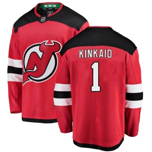 Youth New Jersey Devils Keith Kinkaid Fanatics Branded Breakaway Home Jersey - Red