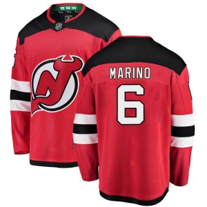 Youth New Jersey Devils John Marino Fanatics Branded Breakaway Home Jersey - Red