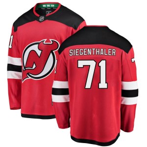 Youth New Jersey Devils Jonas Siegenthaler Fanatics Branded Breakaway Home Jersey - Red