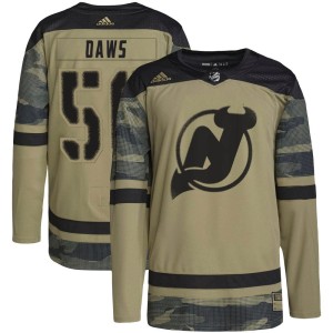 Youth New Jersey Devils Nico Daws Adidas Authentic Military Appreciation Practice Jersey - Camo