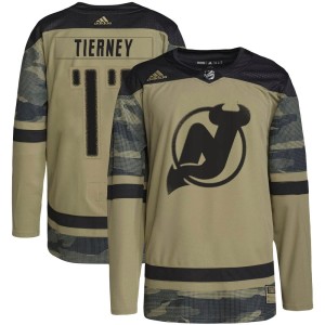 Youth New Jersey Devils Chris Tierney Adidas Authentic Military Appreciation Practice Jersey - Camo