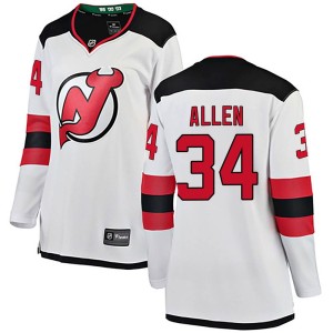 Women's New Jersey Devils Jake Allen Fanatics Branded Breakaway Away Jersey - White