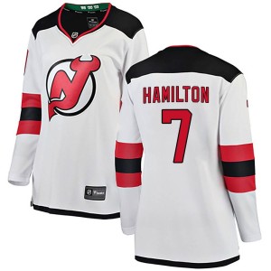 Women's New Jersey Devils Dougie Hamilton Fanatics Branded Breakaway Away Jersey - White