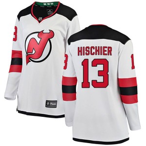 Women's New Jersey Devils Nico Hischier Fanatics Branded Breakaway Away Jersey - White