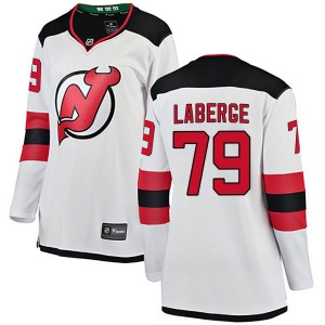 Women's New Jersey Devils Samuel Laberge Fanatics Branded Breakaway Away Jersey - White