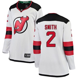 Women's New Jersey Devils Brendan Smith Fanatics Branded Breakaway Away Jersey - White