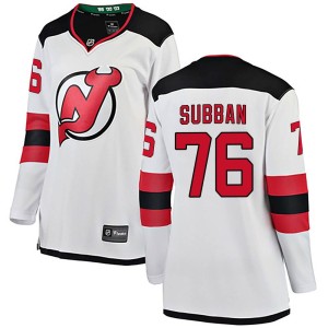 Women's New Jersey Devils P.K. Subban Fanatics Branded Breakaway Away Jersey - White