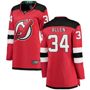 Women's New Jersey Devils Jake Allen Fanatics Branded Breakaway Home Jersey - Red