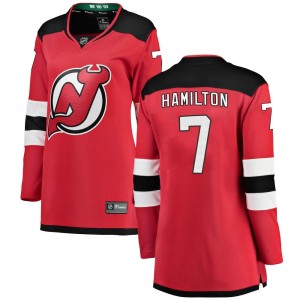 Women's New Jersey Devils Dougie Hamilton Fanatics Branded Breakaway Home Jersey - Red