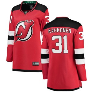 Women's New Jersey Devils Kaapo Kahkonen Fanatics Branded Breakaway Home Jersey - Red