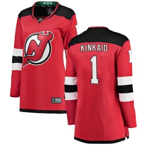 Women's New Jersey Devils Keith Kinkaid Fanatics Branded Breakaway Home Jersey - Red