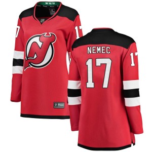 Women's New Jersey Devils Simon Nemec Fanatics Branded Breakaway Home Jersey - Red