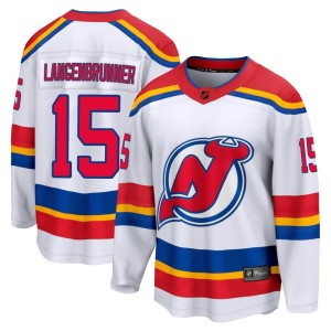 Men's New Jersey Devils Jamie Langenbrunner Fanatics Branded Breakaway Special Edition 2.0 Jersey - White