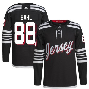 Youth New Jersey Devils Kevin Bahl Adidas Authentic 2021/22 Alternate Primegreen Pro Player Jersey - Black