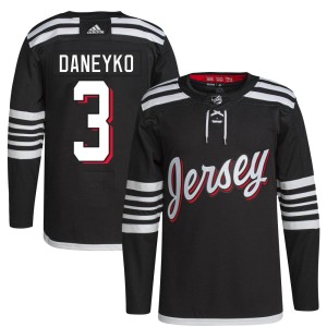 Youth New Jersey Devils Ken Daneyko Adidas Authentic 2021/22 Alternate Primegreen Pro Player Jersey - Black