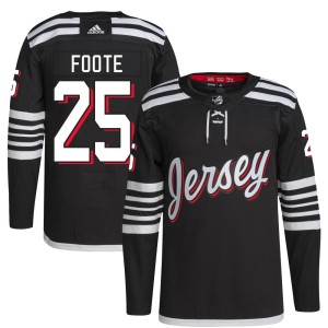 Youth New Jersey Devils Nolan Foote Adidas Authentic 2021/22 Alternate Primegreen Pro Player Jersey - Black