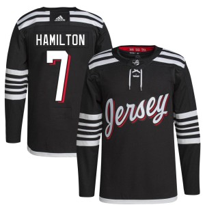 Youth New Jersey Devils Dougie Hamilton Adidas Authentic 2021/22 Alternate Primegreen Pro Player Jersey - Black