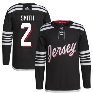 Youth New Jersey Devils Brendan Smith Adidas Authentic 2021/22 Alternate Primegreen Pro Player Jersey - Black