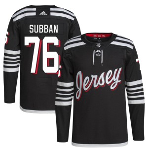 Youth New Jersey Devils P.K. Subban Adidas Authentic 2021/22 Alternate Primegreen Pro Player Jersey - Black