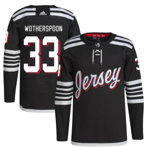 Youth New Jersey Devils Tyler Wotherspoon Adidas Authentic 2021/22 Alternate Primegreen Pro Player Jersey - Black