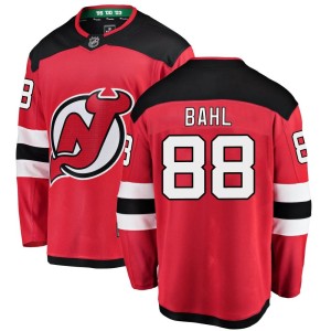 Men's New Jersey Devils Kevin Bahl Fanatics Branded Breakaway Home Jersey - Red