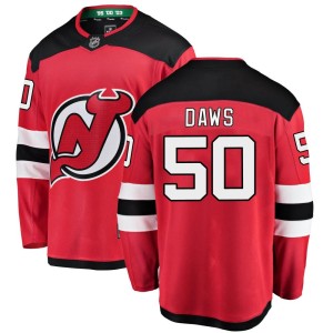Men's New Jersey Devils Nico Daws Fanatics Branded Breakaway Home Jersey - Red