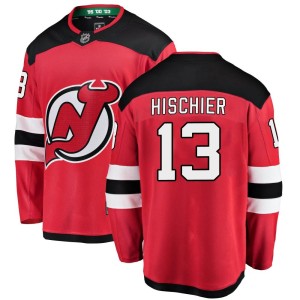 Men's New Jersey Devils Nico Hischier Fanatics Branded Breakaway Home Jersey - Red