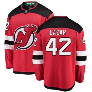 Men's New Jersey Devils Curtis Lazar Fanatics Branded Breakaway Home Jersey - Red