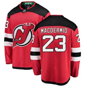 Men's New Jersey Devils Kurtis MacDermid Fanatics Branded Breakaway Home Jersey - Red
