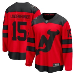 Men's New Jersey Devils Jamie Langenbrunner Fanatics Branded Breakaway 2024 Stadium Series Jersey - Red